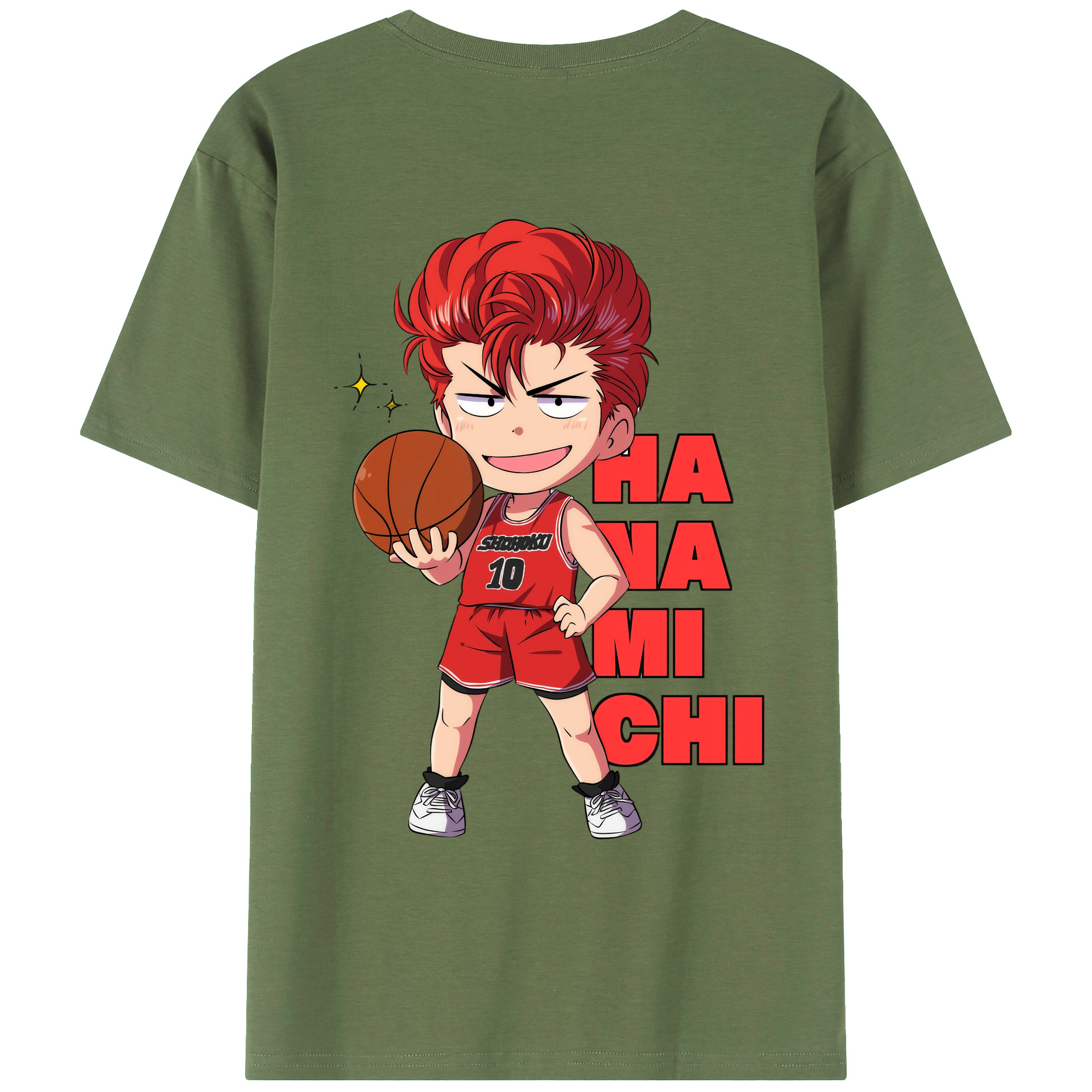 （画像用） SLAM DUNK／スラムダンク 綿100％ メンズ半袖Tシャツ（バックプリント） 通気性